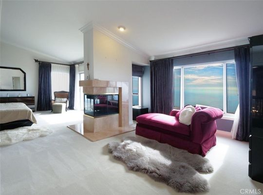 Bedroom, Fireplace, Interior, Recessed Lighting
