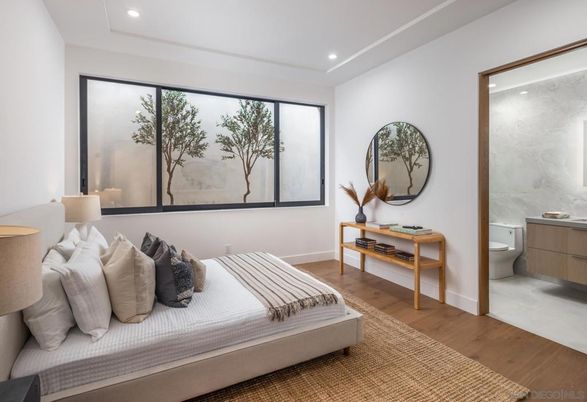 Bathroom, Bedroom, Interior, Recessed Lighting, Wood Texture Flooring