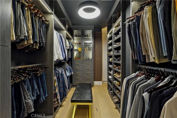Interior, Walk-in Closets, Wood Texture Flooring