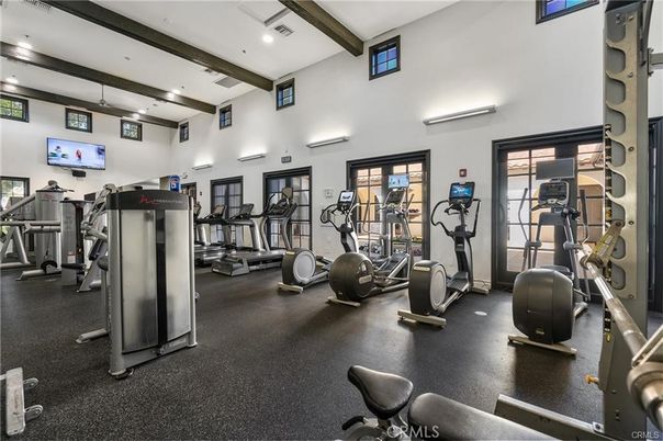 Fitness Equipment, Gym, Interior, Recessed Lighting