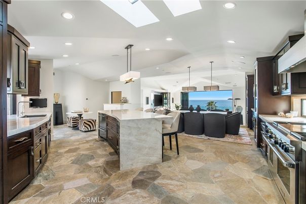 Dining room, Interior, Kitchen, Living room, Pendant Lights, Recessed Lighting, Stainless Steel Appliances, Water