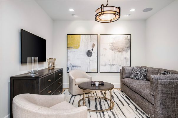 Interior, Living room, Recessed Lighting