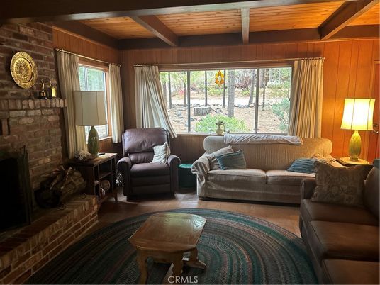 Fireplace, Interior, Living room, Stone Walls, Wooden Beams, Wooden Ceilings, Wooden Walls