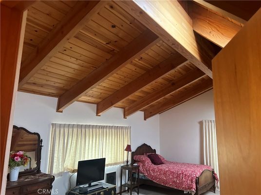 Bedroom, Interior, Wooden Beams, Wooden Ceilings
