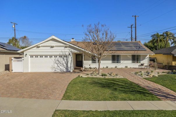 Attached, Exterior, Facade, Solar Panels, Ranch