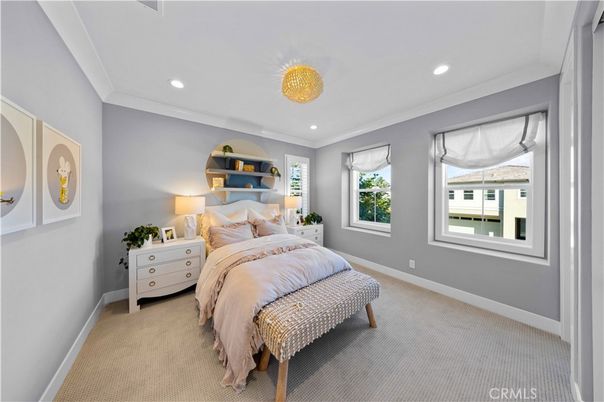 Bedroom, Interior, Recessed Lighting