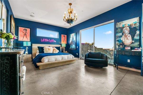 Bedroom, Chandelier, Interior, Recessed Lighting