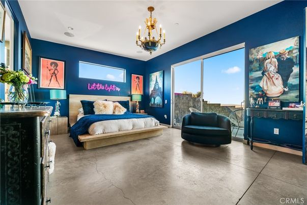 Bedroom, Chandelier, Interior, Recessed Lighting