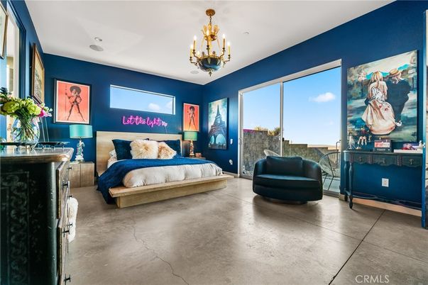 Bedroom, Chandelier, Interior, Recessed Lighting