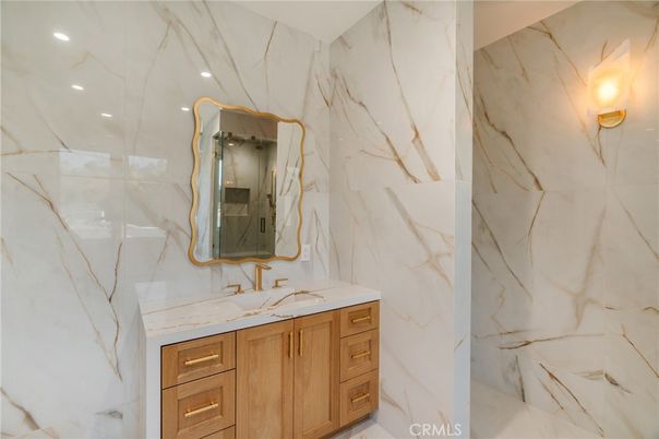 Bathroom, Interior, Marble Walls
