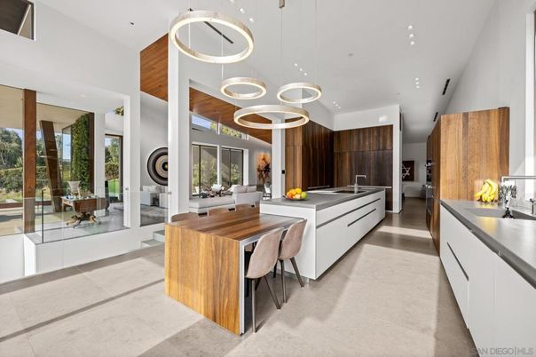 Dining room, Interior, Kitchen, Pendant Lights, Recessed Lighting