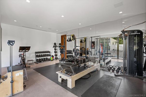 Fitness Equipment, Gym, Interior, Recessed Lighting