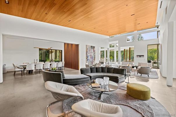Dining room, Interior, Living room, Recessed Lighting, Wooden Ceilings