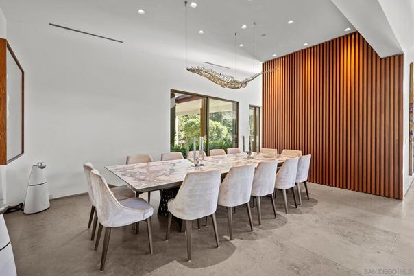 Dining room, Interior, Pendant Lights, Recessed Lighting