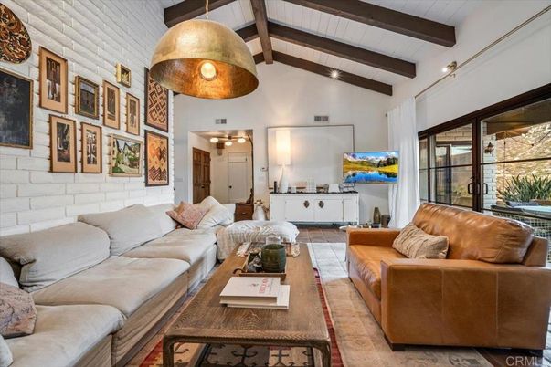 Interior, Living room, Stone Walls, Wooden Beams