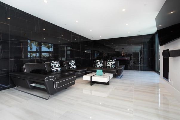 Interior, Living room, Recessed Lighting