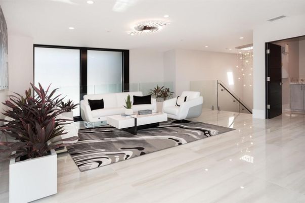 Interior, Living room, Recessed Lighting