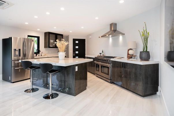 Interior, Kitchen, Recessed Lighting, Stainless Steel Appliances