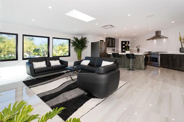Interior, Kitchen, Living room, Recessed Lighting, Stainless Steel Appliances