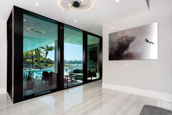 Interior, Recessed Lighting, Water, Wood Texture Flooring