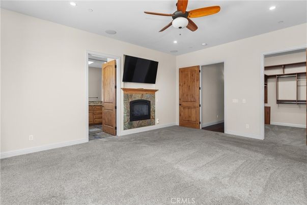Empty room, Fireplace, Interior, Recessed Lighting