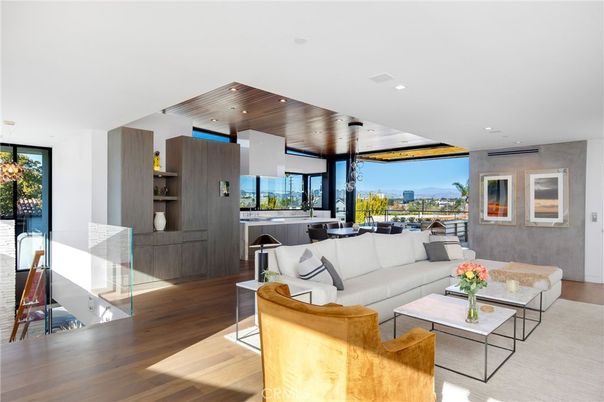 Dining room, Interior, Kitchen, Living room, Pendant Lights, Recessed Lighting, Wooden Ceilings, Wood Texture Flooring