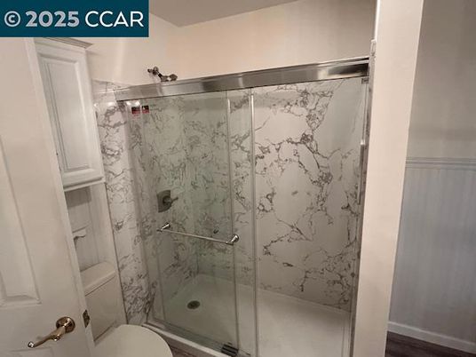Bathroom, Glass Shower, Interior, Marble Walls