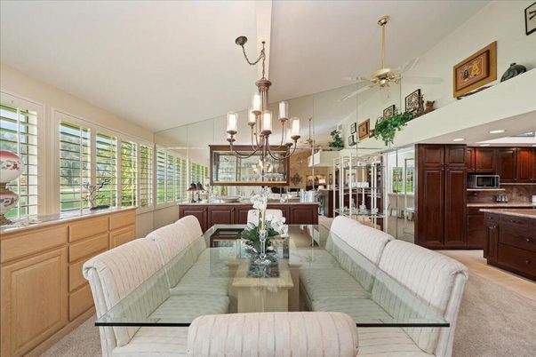 Chandelier, Dining room, Interior, Kitchen, Living room, Recessed Lighting