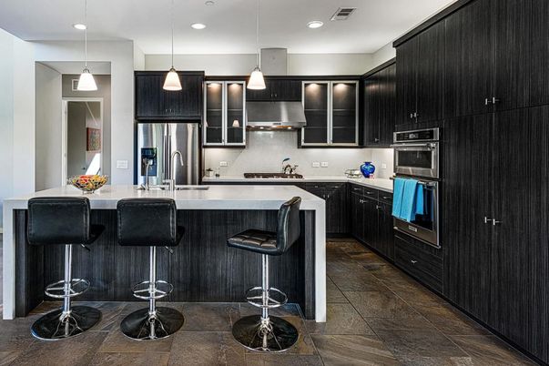 Interior, Kitchen, Pendant Lights, Recessed Lighting, Stainless Steel Appliances