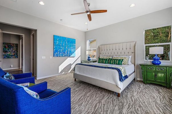 Bedroom, Interior, Recessed Lighting