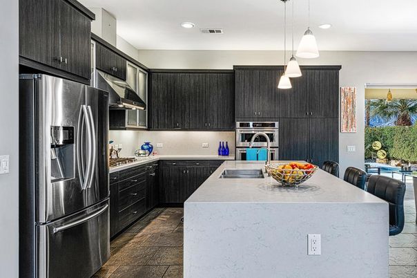 Interior, Kitchen, Pendant Lights, Recessed Lighting, Stainless Steel Appliances