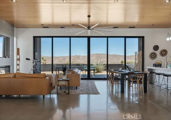 Dining room, Interior, Living room, Pendant Lights, Recessed Lighting, Wooden Ceilings