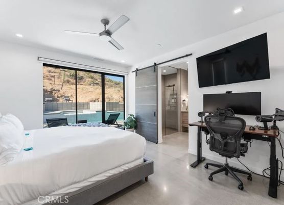 Bedroom, Home Office, Interior, Recessed Lighting