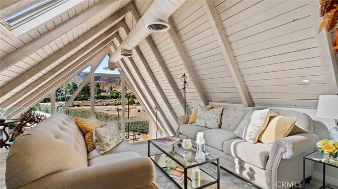 Interior, Living room, Wooden Beams