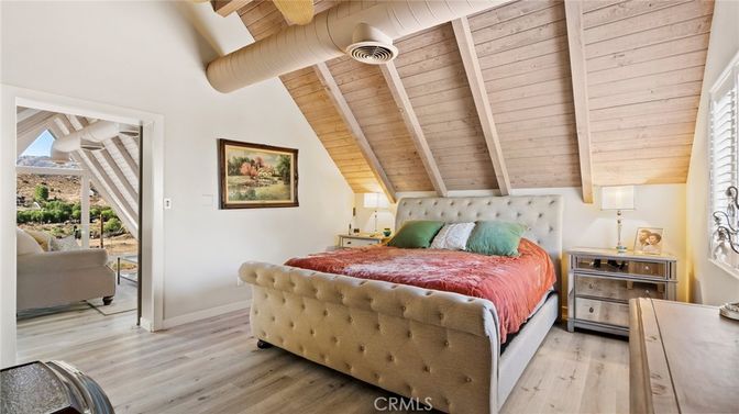 Bedroom, Interior, Wooden Beams, Wooden Ceilings, Wood Texture Flooring