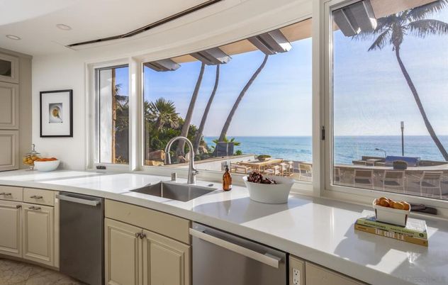 Interior, Kitchen, Recessed Lighting, Stainless Steel Appliances, Water