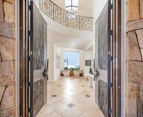 Interior, Recessed Lighting, Stone Walls