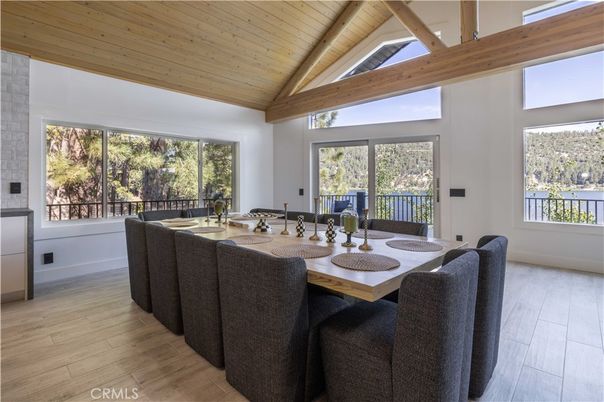Dining room, Interior, Wooden Beams, Wooden Ceilings, Wood Texture Flooring
