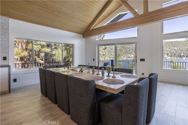 Dining room, Interior, Wooden Beams, Wooden Ceilings, Wood Texture Flooring
