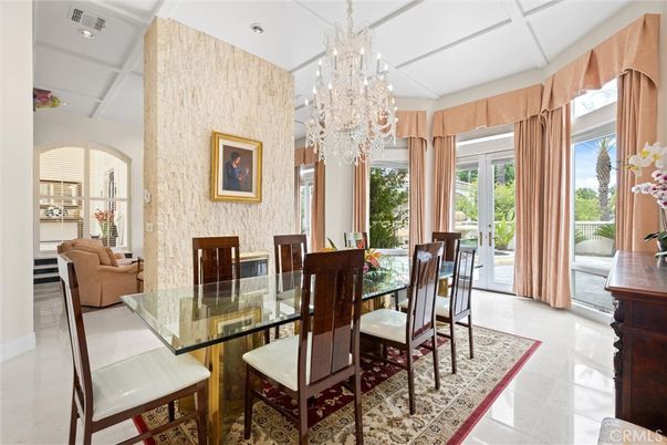 Chandelier, Dining room, Interior, Recessed Lighting