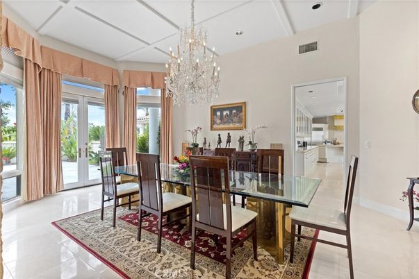 Chandelier, Dining room, Interior, Recessed Lighting