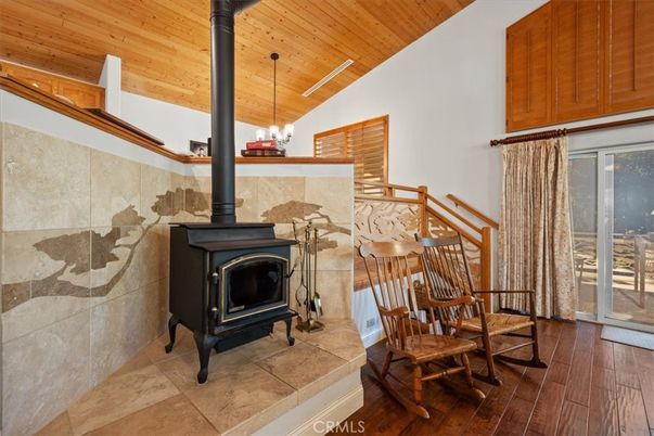 Fireplace, Interior, Pendant Lights, Wooden Ceilings, Wood Texture Flooring