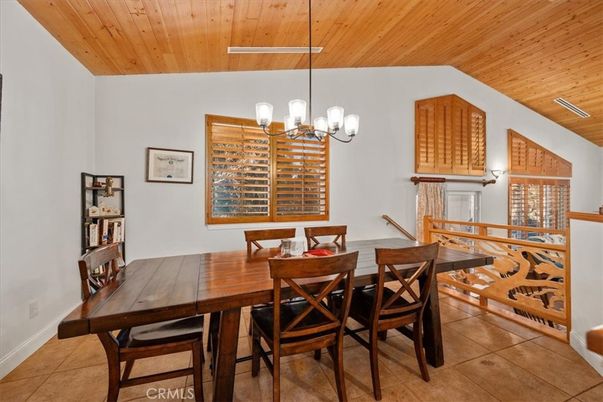 Dining room, Interior, Pendant Lights, Wooden Ceilings