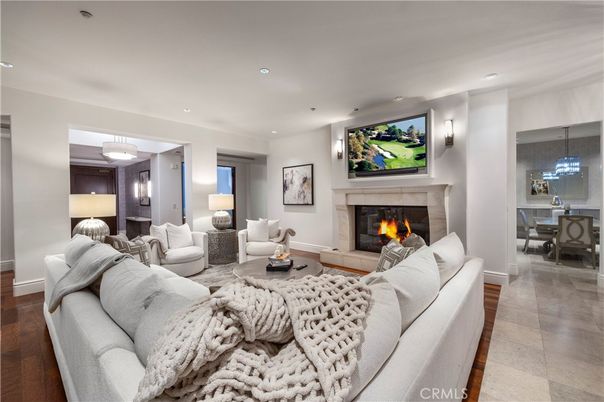 Dining room, Fireplace, Interior, Living room, Pendant Lights, Recessed Lighting