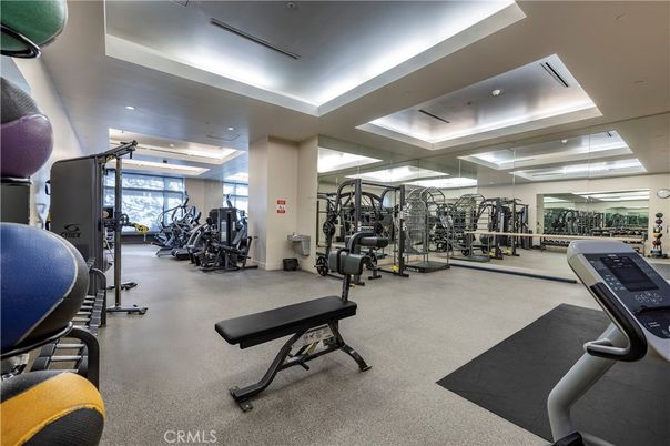 Fitness Equipment, Gym, Interior, Recessed Lighting