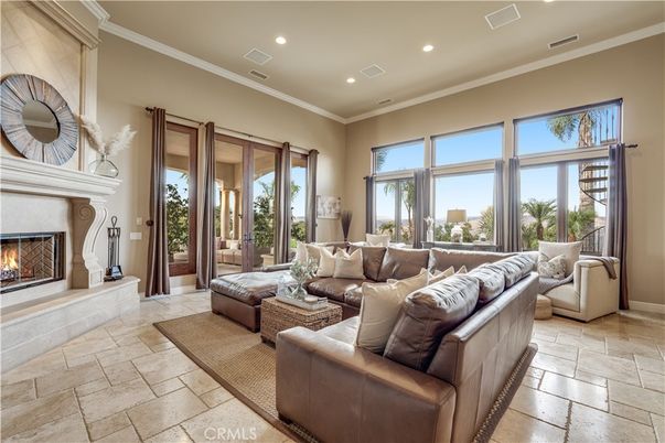 Fireplace, Interior, Living room, Recessed Lighting