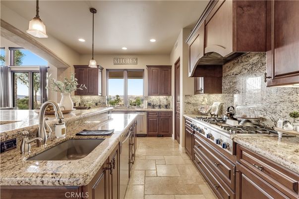 Interior, Kitchen, Pendant Lights, Recessed Lighting, Stainless Steel Appliances