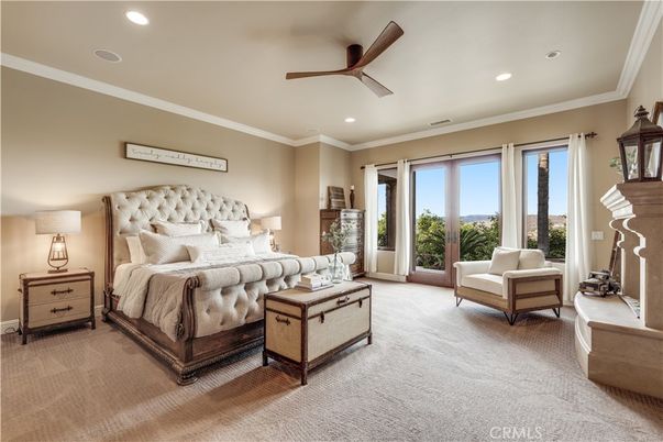 Bedroom, Fireplace, Interior, Recessed Lighting