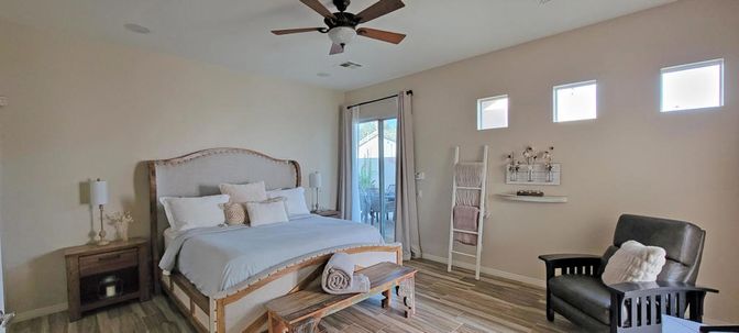 Bedroom, Interior, Wood Texture Flooring