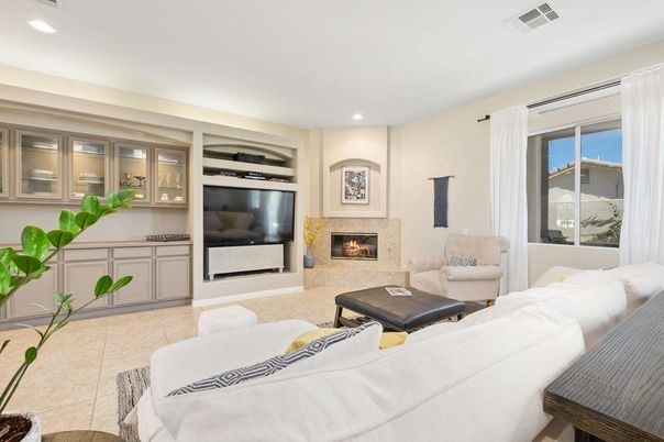Fireplace, Interior, Living room, Recessed Lighting